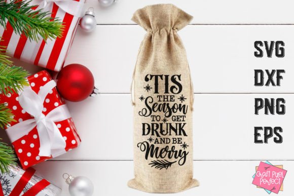 Download Christmas Wine Bag Svg, Funny Wine Quote - Funny Collection