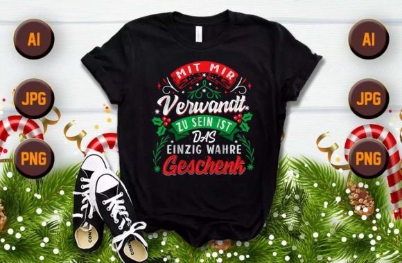Download Christmas Custom Trendy T-Shirt Design - Premium Resources
